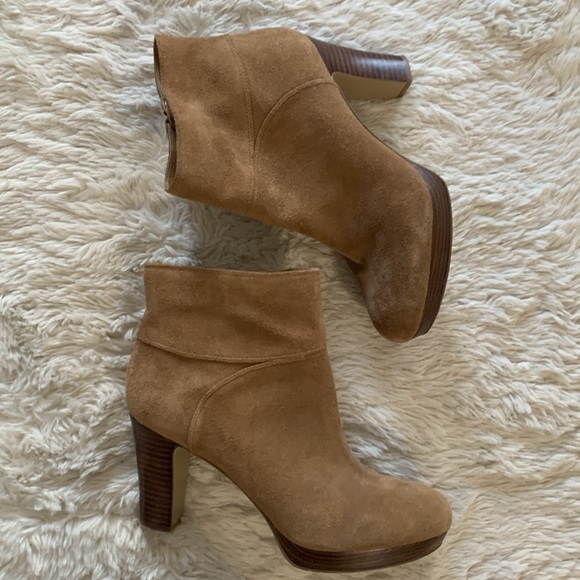 Nine West Suede Booties Sz 11 - Picture 3 of 10